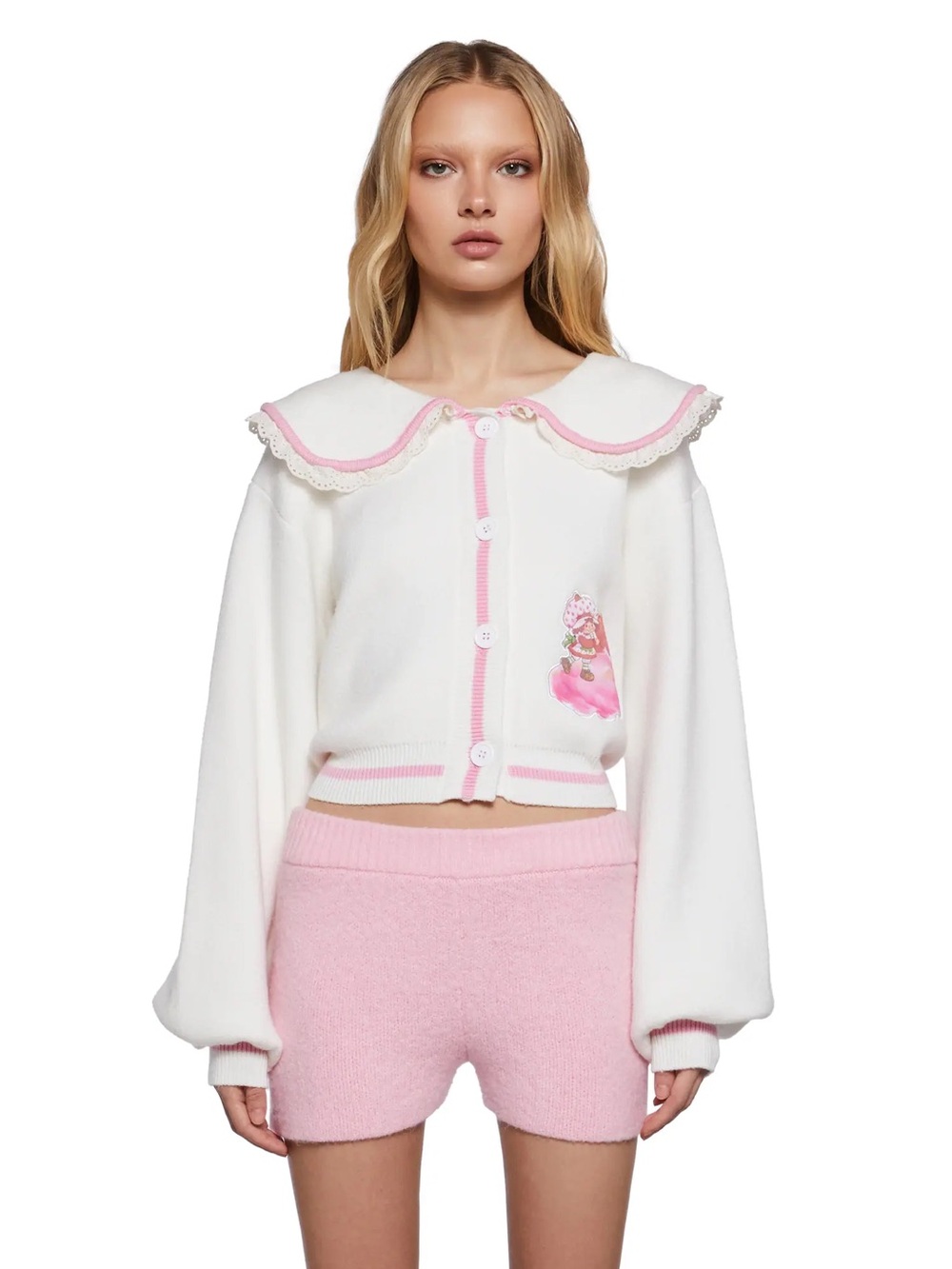Berry Companions Collar Cardigan Strawberry Shortcake Care Bears Dolls Kill XXL